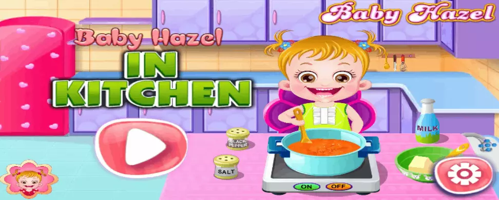 Baby Hazel in Kitchen