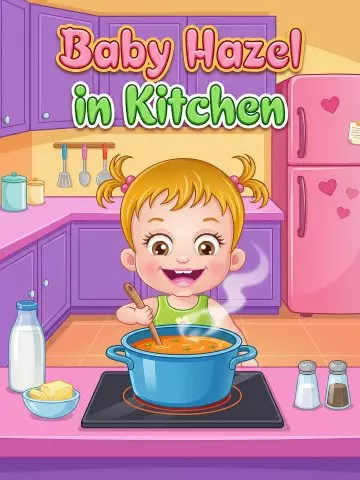 Baby Hazel in Kitchen