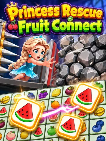 Princess Rescue Fruit Connect