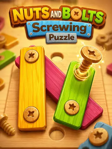 Nuts and Bolts Screwing Puzzle