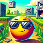 Cool Emoji Ball 4 Red and Blue