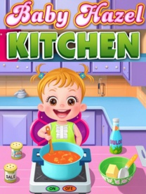 Baby Hazel in Kitchen